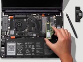 De interne onderdelen van de Framework Laptop 13 Pro