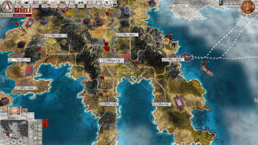 Afbeelding: Een screenshot van de gameplay van Imperiums: Greek Wars.