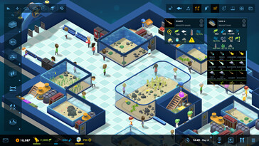 Een afbeelding van een interface in Megaquarium. (Afbeeldingsbron: Steam)
