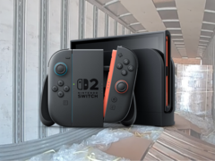 Afgebeeld - Een afbeelding van de Nintendo Switch 2 over een afbeelding van de trailer waarin werd ingebroken tijdens een inspectie voor de rit bij een Love's Truck Stop in Bennett. (Afbeeldingsbron: ACSO - Bewerkt)
