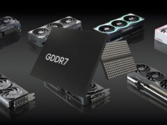 GDDR7-geheugen getoond met Nvidia RTX 50-serie GPU's (Afbeelding bron: Memphis Electronic, Nvidia Blog met bewerkingen)