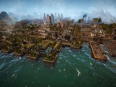 Een afbeelding van een stad in Kaiserpunk, momenteel met 50% korting op Steam.
