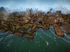 Een afbeelding van een stad in Kaiserpunk, momenteel met 50% korting op Steam.