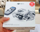 De winkelverpakking van de DJI Neo 3 dook voor het eerst op in september 2026.