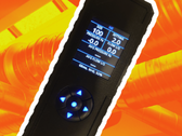 Luchtstroommeter in werking 