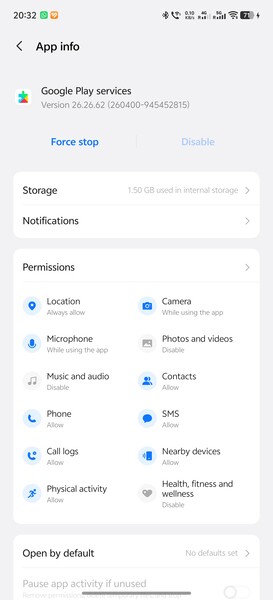 Google Pay werkte nog steeds prima met Play Services-versie 26.26.