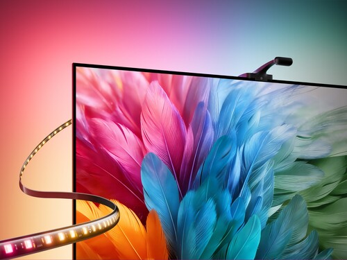 Govee TV Backlight 3 LED lichtstrip wordt getoond
