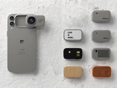 De &quot;terughoudende&quot; aard van dit ontwerp komt tegemoet aan de technische beperkingen van modulaire telefoons. Afgebeeld: de concepttelefoon. (Afb. bron: Mechanical Pixel)