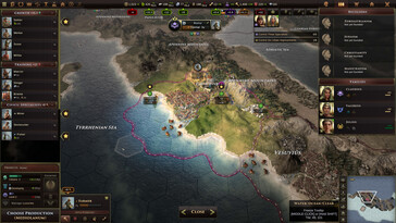 Afgebeeld: Een gameplay screenshot van Old World.