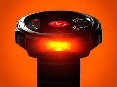 De Polar Street X Smartwatch heeft een LED-zaklamp die ook rood kan oplichten.