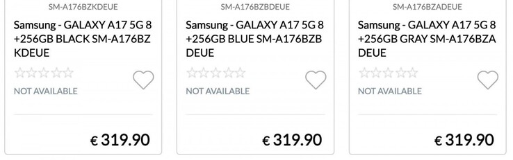 De prijzen van de Galaxy A17 en A17 5G lekken naar verluidt op voorhand uit. (Bron: Epto)