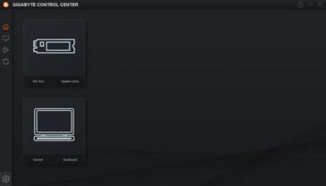 Gigabyte Control Center - opstartscherm