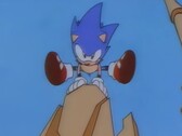 Een AI-opgeschaalde render van de opening van Sonic CD