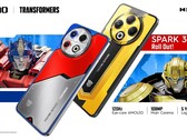 De Tecno Spark 30 Pro krijgt een Optimus Prime-versie, terwijl de Spark 30 Pro een Bumblebee-versie krijgt. (Afbeeldingsbron Tecno via PR Newswire)