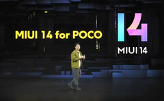 POCO besprak kort 'MIUI 14 voor POCO' tijdens het POCO X5-serie lanceringsevenement van deze week. (Beeldbron: POCO via Xiaomiui)