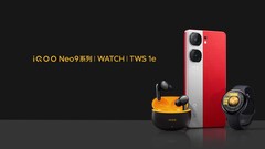 De iQOO Watch en Ie knoppen met de Neo9. (Bron: iQOO)