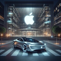 De Apple auto is naar verluidt niet meer (afbeelding gegenereerd door DALL-E 3.0)