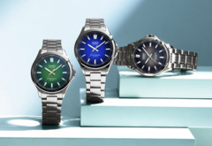 Van links naar rechts, de Casio MTS-S100D-3AV, MTS-S100D-2AV en de MTS-S100D-1AV. (Afbeeldingsbron: Casio) 