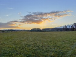 Zonsondergang met de hoofdlens