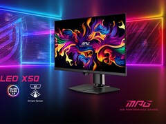 MPG 271QR QD-OLED X50 van MSI is uitgerust met AI Care Sensor voor een lange levensduur van de OLED. (Afbeelding Bron: MSI)