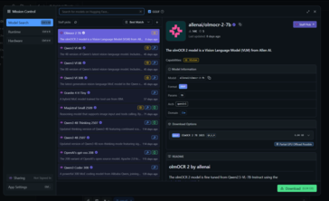 LM Studio heeft talrijke modellen klaar om te downloaden