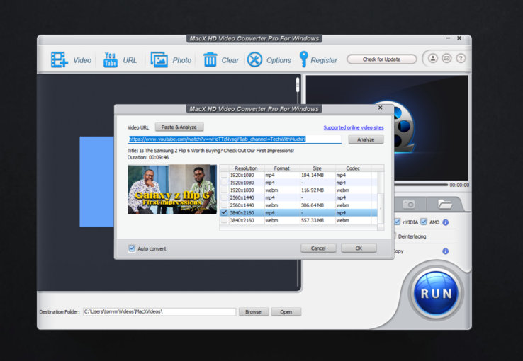 WinX/MacX Video converter die een van mijn video's downloadt (Afbeelding Bron: Antony Muchiri)
