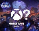 World of Warcraft banner gezien met Xbox Game Pass Ultimate logo