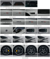 Verschillende afbeeldingen van de Xiaomi SU7, SU7 Max en SU7 Pro. (Afbeeldingsbron: Weibo)