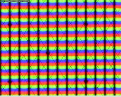 Subpixelstructuur met matrix aanraaksensor