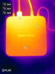 Minisforum AI X1 tijdens stresstest (bovenkant)