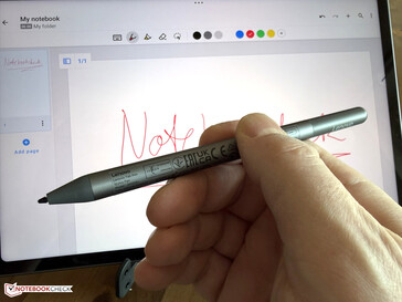 De meegeleverde stylus