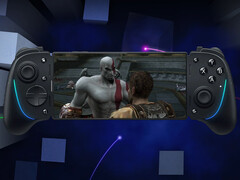 ARMSX2 versie 0.5.4 is nu beschikbaar voor testers. Afgebeeld: Android telefoon met God of War II. (Afbeeldingsbron: r/playstation, Sony en Razer - bewerkt)