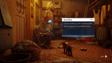Afgebeeld: Een gameplay screenshot van Stray.