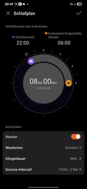 Honor Gezondheid: Slaap tracking functies