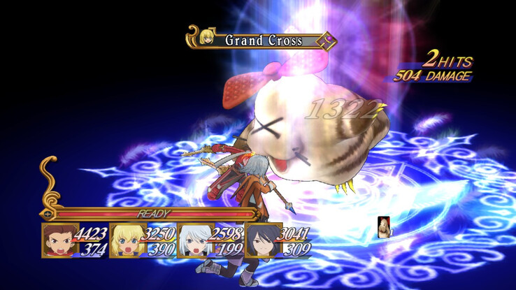 Een screenshot uit de game Tales of Vesperia.