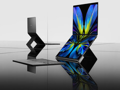 De nieuwste Zenbook Duo heeft nog steeds een ingebouwde standaard voor een uitgebreide dual-screen modus. (Afbeeldingsbron: Asus)