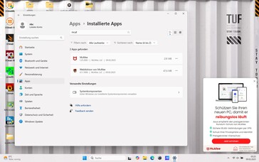 McAfee Webadvisor en Banner