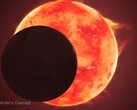 Een artistiek concept van planeet TRAPPIST-1 d die rond zijn ster draait (Afbeeldingsbron: NASA, ESA, CSA, Joseph Olmsted en STScI)