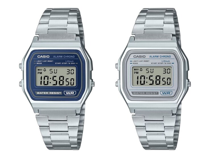 De Casio Vintage A158WEA-2 (links) en A158WEA-7 (rechts) horloges