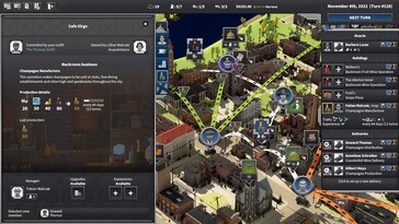 Een afbeelding van een gebruikersinterface in City of Gangsters.
