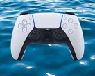 DualSense PS5-controller getoond ondergedompeld in water (Afbeelding bron: Sony PlayStation met bewerkingen)