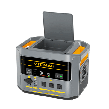 De Vtoman FlashSpeed 2400 draagbare krachtcentrale heeft een plat ontwerp