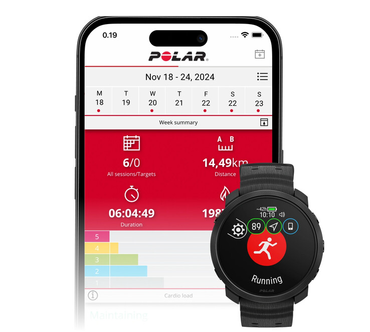 De Grit X2 is compatibel met de Polar Flow app op Android, iOS en het web. (Afbeeldingsbron: Polar)