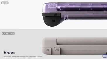 De Retroid Pocket Duo zal gestapelde schouderknoppen hebben, terwijl de Pocket Duo Lite in-line knoppen zal hebben.