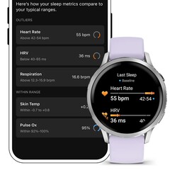 De Health Status gebruikt een eerder verkregen meetbereik voor een snelle classificatie. (Symbolische afbeelding, bron: Garmin)