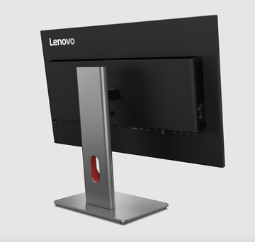Achterkant van de Lenovo P27UL OLED-monitor.