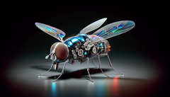 De Chinese microdrone is ongeveer 0,51 inch lang. (Afbeeldingsbron: DallE3)