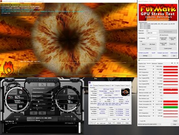 Stress-test met FurMark (PT 122%)