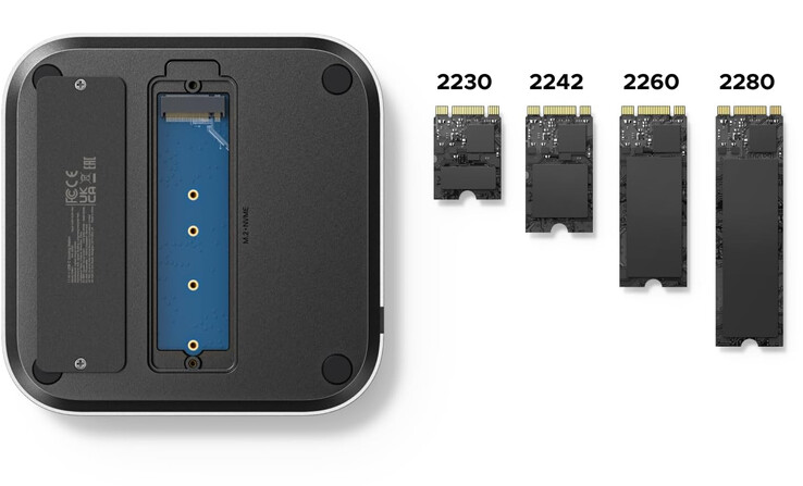 Het Mac mini dock van Ugreen ondersteunt alle populaire M.2 SSD-formaten. (Afbeeldingsbron: Ugreen)
