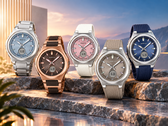 De Casio G-Shock Baby-G BGA-3000C-2A, de BGA-3000CG-5A, de BGA-3000-2A, de BGA-3000-5A en de BGA-3000-7A (van links naar rechts)